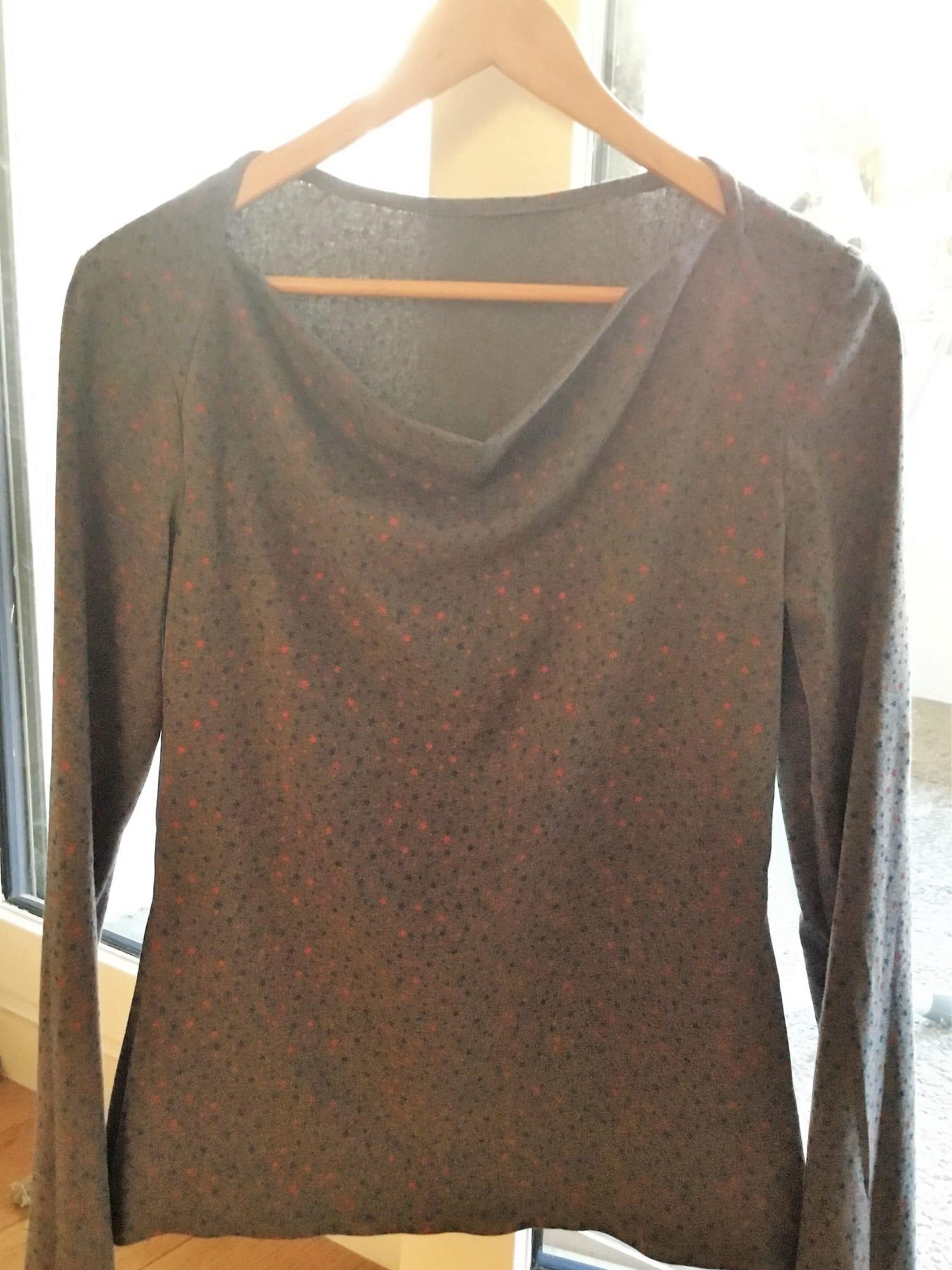 T-shirt étoile manches longues